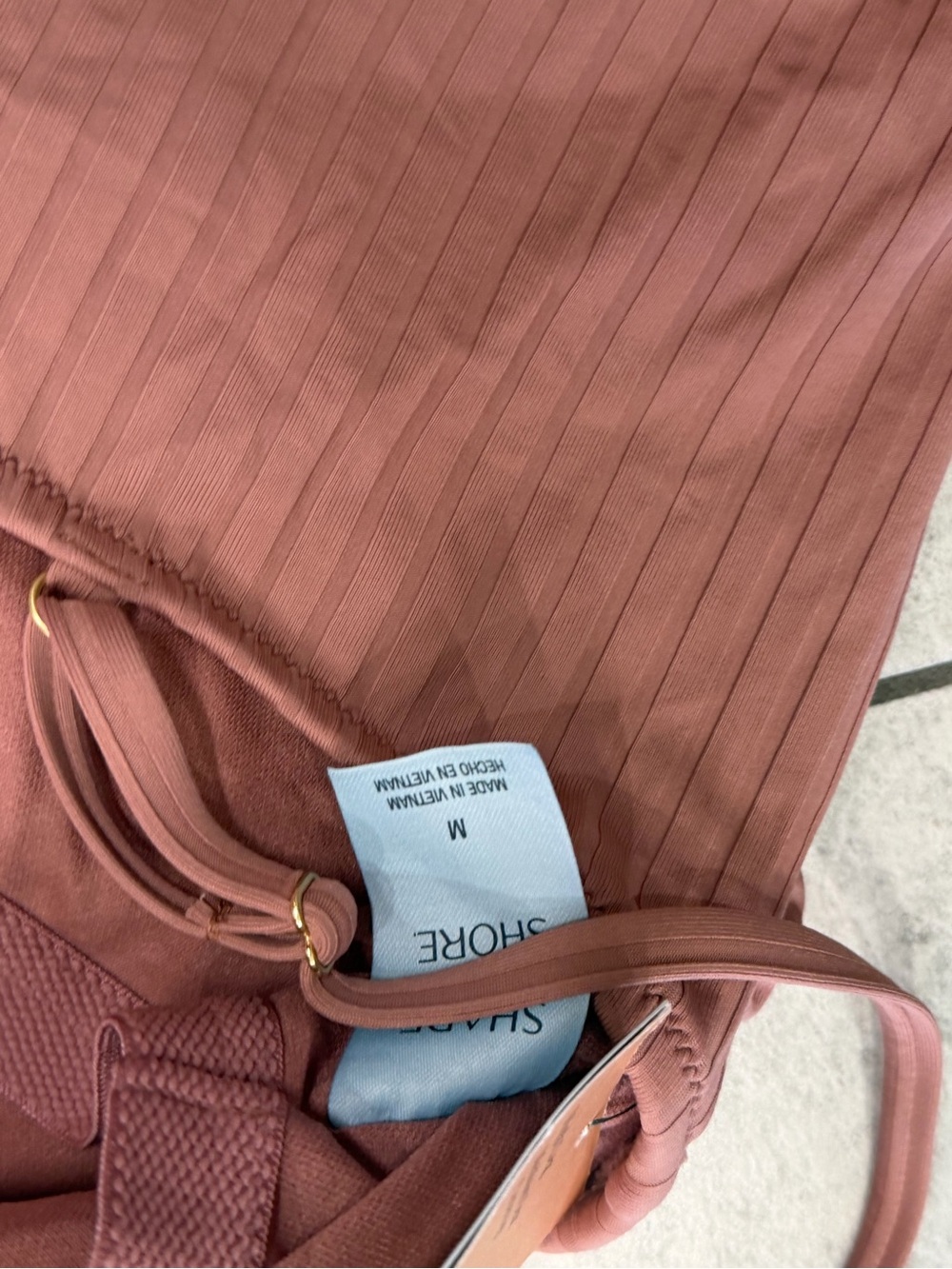 Target Mauve Ribbed Racerback Tank Top - Picture 3 of 3